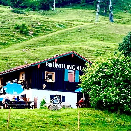 Bruendling-Alm Berggasthof Auf 1167M Auf Dem Hochfelln Bergen  Bagian luar foto