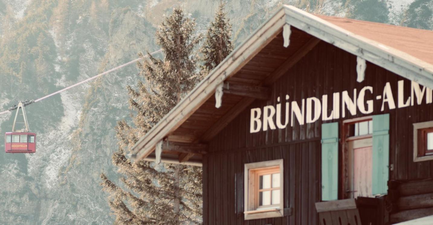 Bruendling-Alm Berggasthof Auf 1167M Auf Dem Hochfelln Bergen  Bagian luar foto